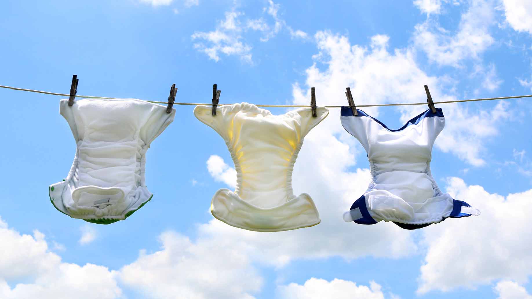 drying cloth diapers